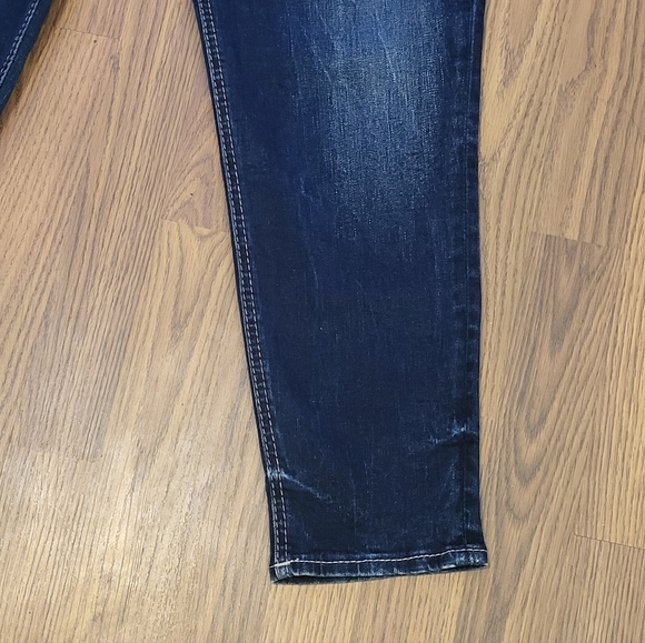 Women’s Silver Jeans Co. Dark Blue Ankle Cropped Skinny W31L25 Stretch Denim B72 - Picture 3 of 11